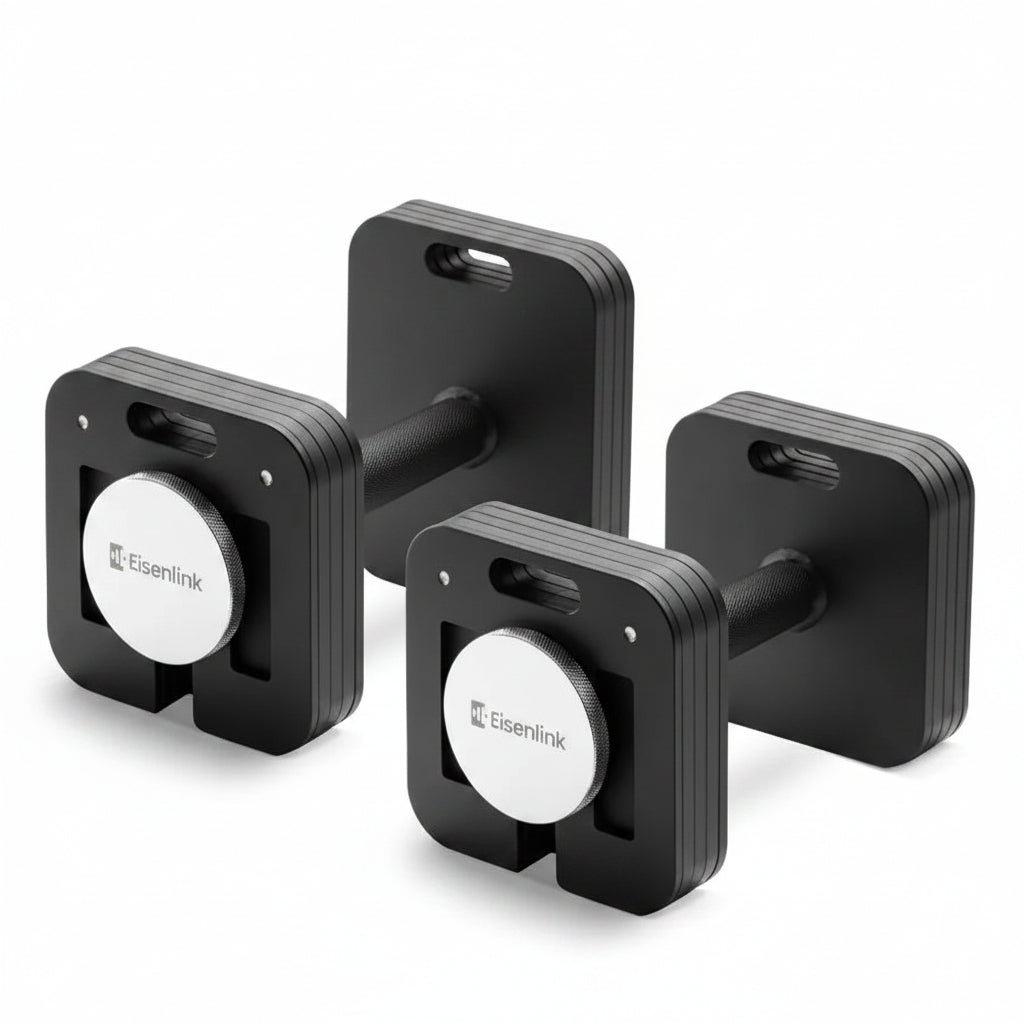 Adjustable Dumbbell Set, 10-50LB X2, 5Lb Increments, Quick-Lock Square Weight Dumbbells for Home Gym Fitness