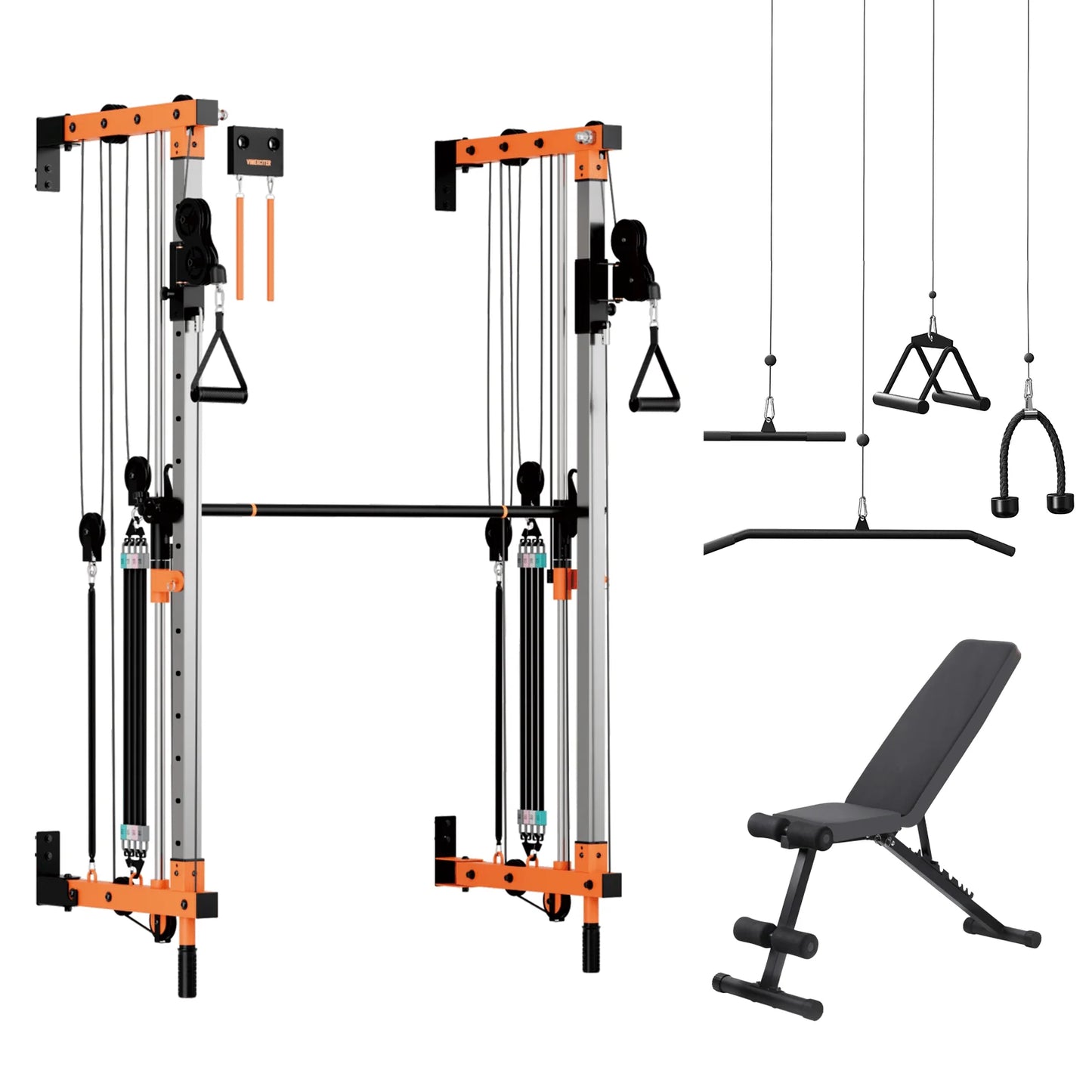 Folding Wall-Mounted Smith Machine