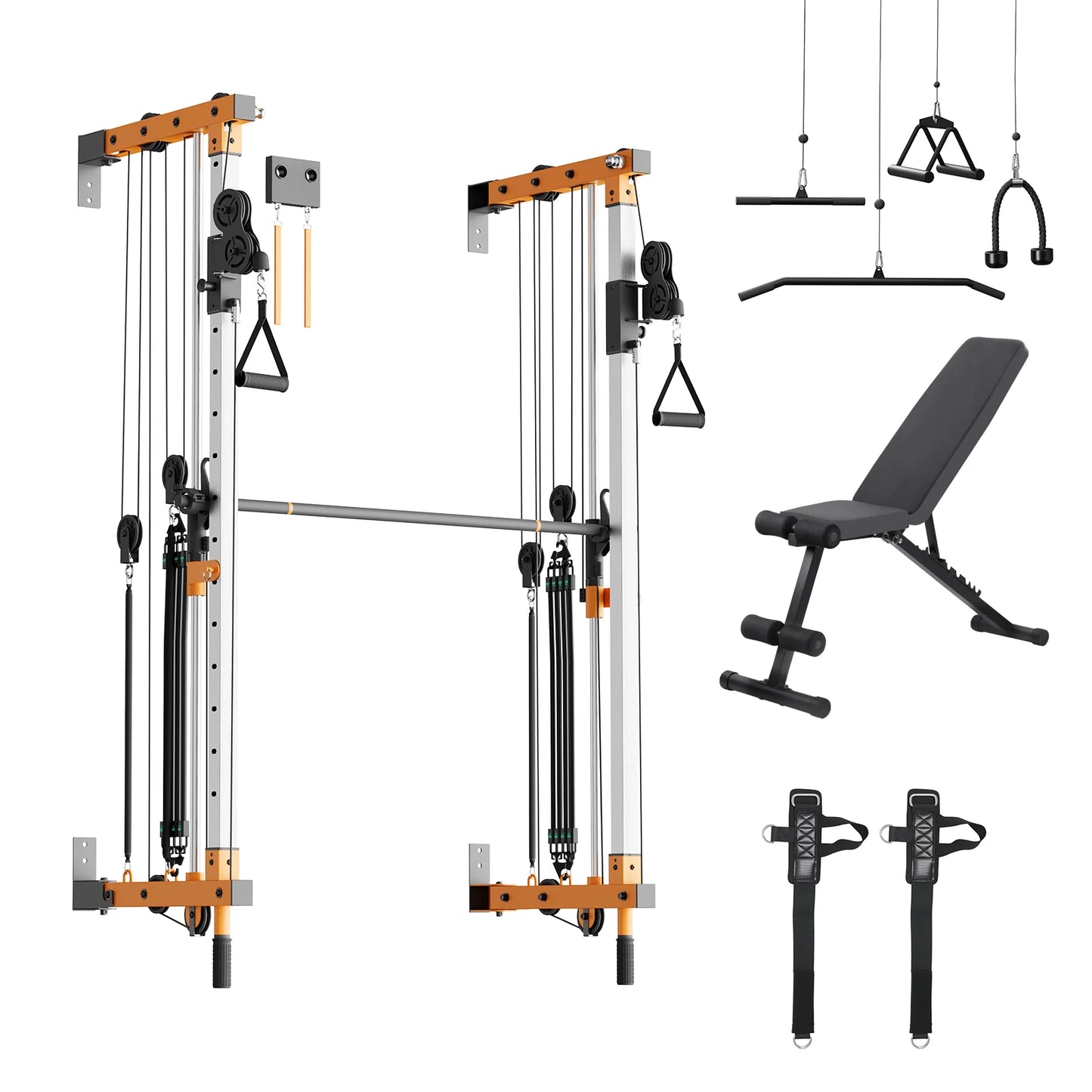 Folding Wall-Mounted Smith Machine
